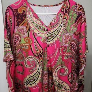 Paisley batwing blouse